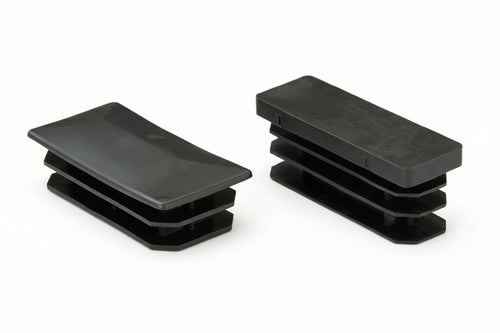 Puntali Alettati Interni Per Tubo Rettangolare- - Mm.20X30X22H. Base Piramidale - 50 Pezzi