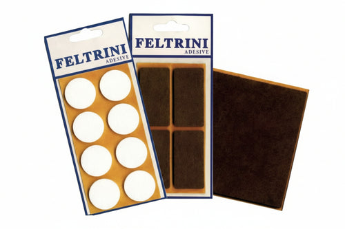 Feltrini Adesivi- - Tondi Ø Mm.26 Colore Bianco - 50 Blister Cp
