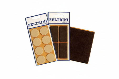 Feltrini Adesivi- - Tondi Ø Mm.28 Colore Bianco - 50 Blister Cp