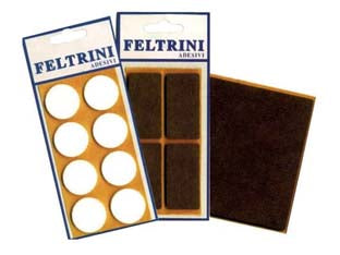 Feltrini Adesivi- - Tondi Ø Mm.30 Colore Marrone - 50 Blister Cp