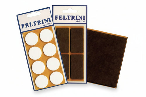 Feltrini Adesivi- - Tondi Ø Mm.30 Colore Marrone - 50 Blister Cp