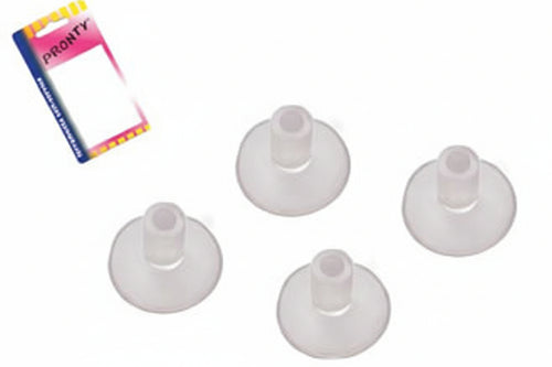 Ventose Trasparenti Con Gambo In Blister- - Ø Mm.20, In Bl.4 Pz. - 12 Blister