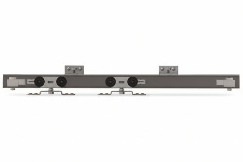 Kit Per Porte Scorrevoli Con Binario In Alluminio- - Cm.155 Porte Cm.71-90 Portata Kg.80 - Omge