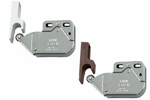 Cricchetto A Spinta Mini Latch Con Riscontro- - Mm.33X26X11 - Marrone - 50 Pezzi