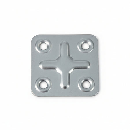 Piastra Di Giunzione 4 Fori- - Mm.40X40 - 200 Pezzi