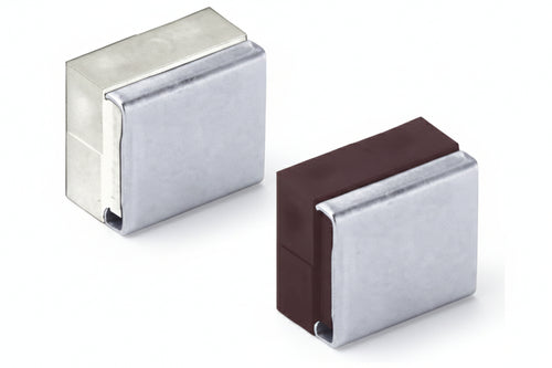 Giunzioni Di Assemblaggio Con Piastra- - Mm33X18X29H. Plastica Colore Marrone - 10 Pezzi