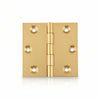 Cerniere Ottone Fresate Piane- - Mm.35X35 - 24 Pezzi