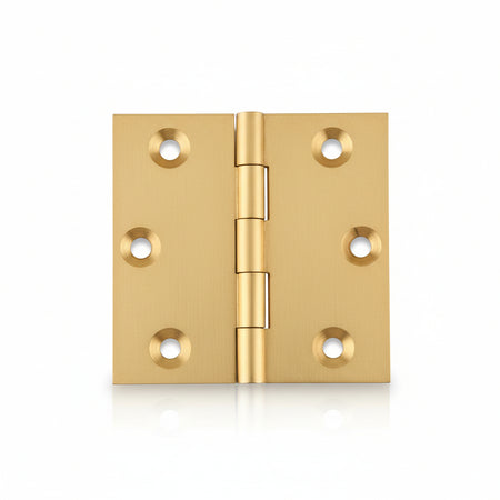 Cerniere Ottone Fresate Piane- - Mm.35X35 - 24 Pezzi