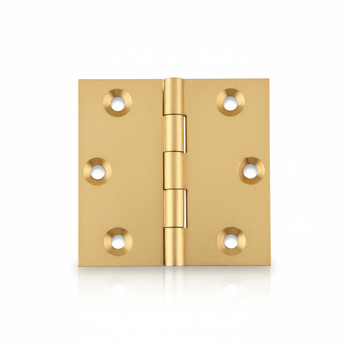 Cerniere Ottone Fresate Piane- - Mm.35X35 - 24 Pezzi