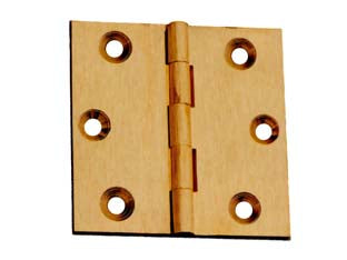 Cerniere Ottone Fresate Piane- - Mm.40X35 - 24 Pezzi