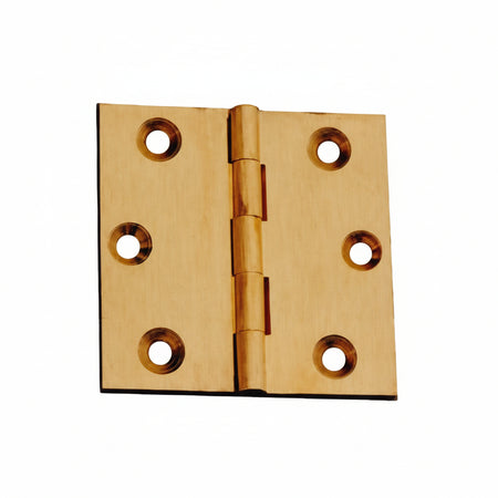 Cerniere Ottone Fresate Piane- - Mm.40X35 - 24 Pezzi