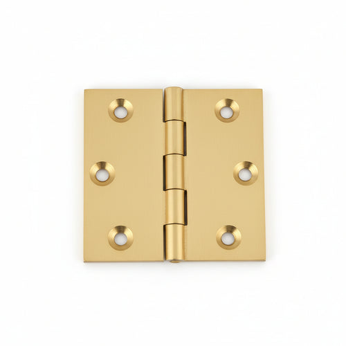 Cerniere Ottone Fresate Piane- - Mm.40X40 - 24 Pezzi