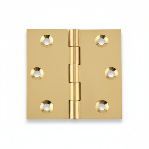 Cerniere Ottone Fresate Piane- - Mm.50X50 - 24 Pezzi