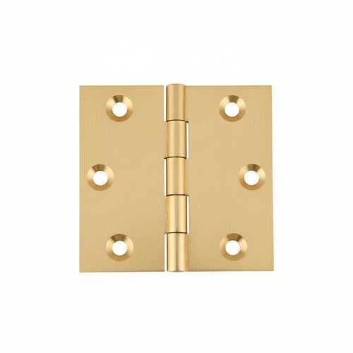 Cerniere Ottone Fresate Piane- - Mm.60X50 - 24 Pezzi