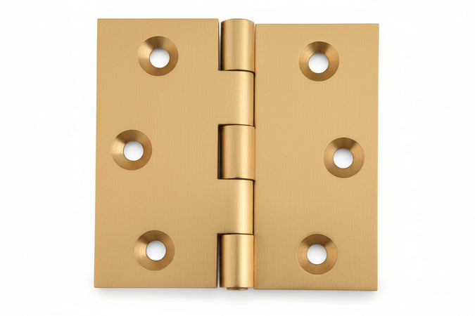 Cerniere Ottone Fresate Mezza Curva Zancate- - Mm.50X40 - 24 Pezzi