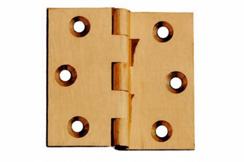 Cerniere Ottone Fresate Mezza Curva Zancate- - Mm.60X50 - 24 Pezzi