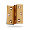 Cerniere Ottone Fresate Doppie Zancate- - Mm.50X40 - 24 Pezzi