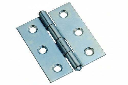 Cerniere Mezze Larghe Pesanti Con Perno Fisso Art.838- - Mm.75X51X1,6 - 24 Pezzi Aldeghi