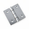 Cerniere Quadre Perno Fisso Art.121- - Mm.25X25X0,8 - 24 Pezzi Aldeghi