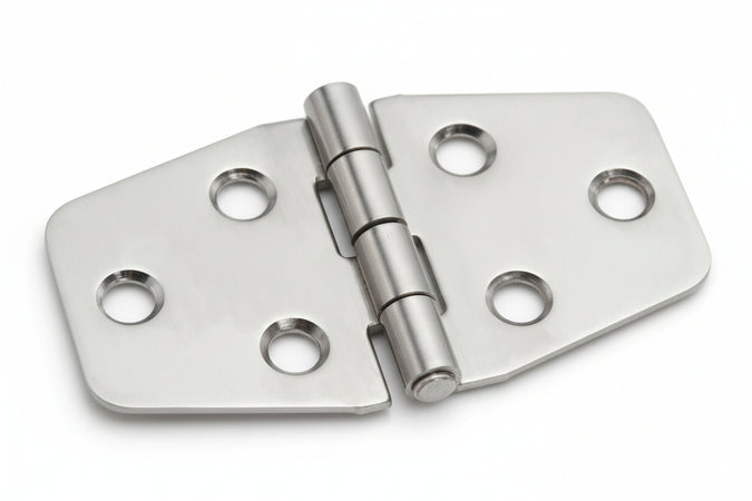 Cerniere Per Nautica A Biscotto Simmetriche In Acciaio Inox Art.854- - Mm.40X70X1,5 - 24 Pezzi Aldeghi