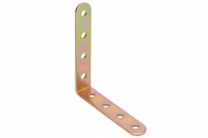 Lastrina Ad Angolo A 90 ° Forata Pesante Art.768- - Mm.150X150X20 - Spessore Mm.4 - 25 Pezzi Aldeghi