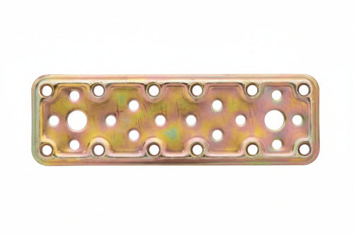Piastra Di Giunzione Dritta Larghezza Mm.40 Art.745- - Mm.60X40 - Spessore Mm.2,2 - 50 Pezzi Aldeghi