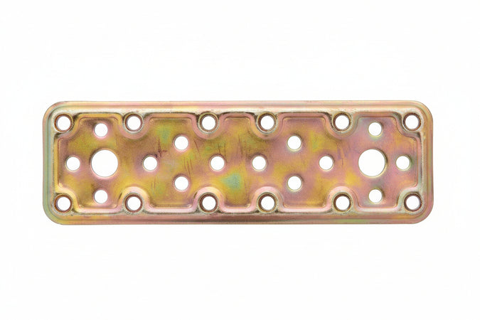 Piastra Di Giunzione Dritta Larghezza Mm.40 Art.745- - Mm.60X40 - Spessore Mm.2,2 - 50 Pezzi Aldeghi