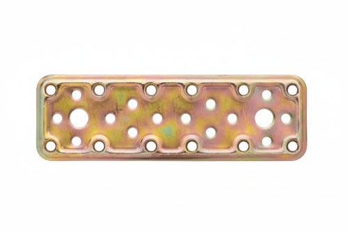 Piastra Di Giunzione Dritta Larghezza Mm.40 Art.745- - Mm.80X40 - Spessore Mm.2,2 - 50 Pezzi Aldeghi