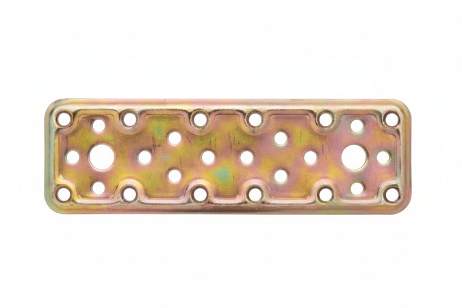 Piastra Di Giunzione Dritta Larghezza Mm.40 Art.745- - Mm.120X40 - Spessore Mm.2,2 - 50 Pezzi Aldeghi