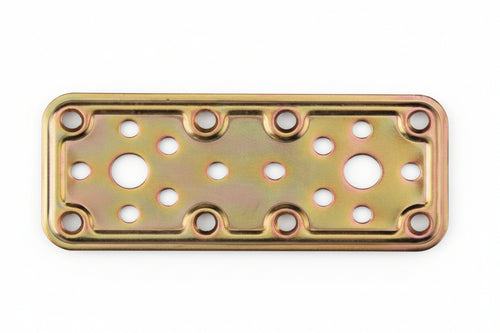 Piastra Di Giunzione Pesante Dritta Larghezza Mm.50 Art.770- - Mm.160X50 - Spessore Mm.2,2 - 25 Pezzi Aldeghi