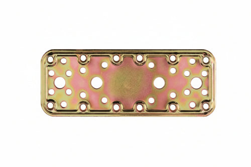 Piastra Di Giunzione Pesante Dritta Larghezza Mm.65 Art.772- - Mm.180X65 - Spessore Mm.2,2 - 25 Pezzi Aldeghi
