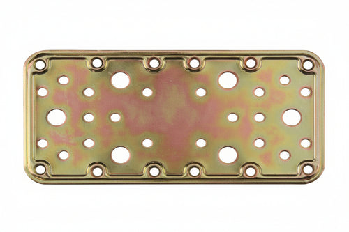 Piastra Di Giunzione Pesante Dritta Larghezza Mm.90 Art.774- - Mm.180X90 - Spessore Mm.2,2 - 20 Pezzi Aldeghi