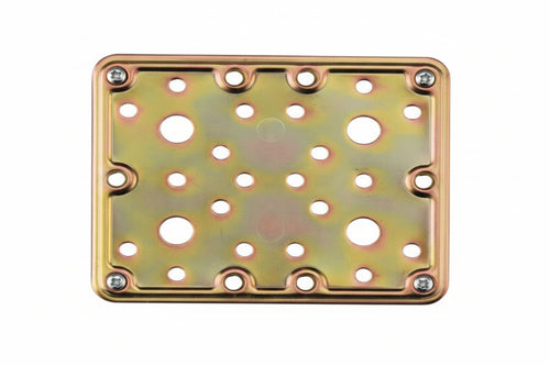 Piastra Di Giunzione Pesante Dritta Larghezza Mm.100 Art.776- - Mm.200X100 - Spessore Mm.2,2 - 5 Pezzi Aldeghi