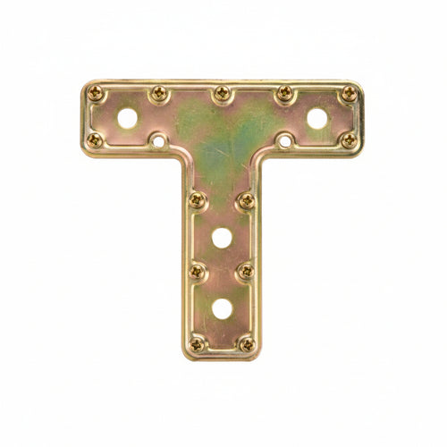 Piastra Di Giunzione Pesante A T Art.751- - Mm.160X115X45 - Spessore Mm.2,2 - 5 Pezzi Aldeghi