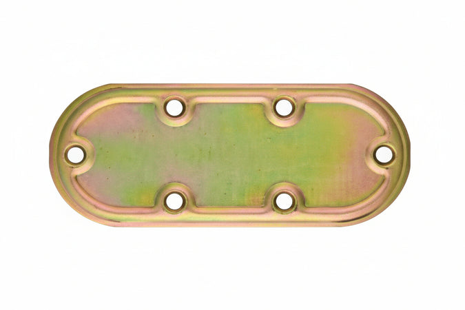 Piastra Di Giunzione Pesante Dritta Arrotondata Art.970- - Mm.80X50 - Spessore Mm.2,2 - 50 Pezzi Aldeghi