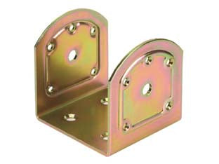 Staffa Ad U Per Trave Inclinata Art.761- - Mm.45X44X46 - Spessore Mm.2,5 - 10 Pezzi Aldeghi