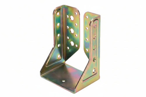 Supporto Chiuso Per Trave Art.785- - Mm.91X120 - Spessore Mm.2 - 2 Pezzi Aldeghi