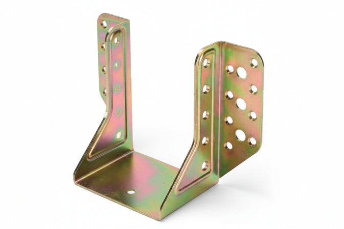 Supporto Aperto Per Trave Art.784- - Mm.46X81 - Spessore Mm.2 - 2 Pezzi Aldeghi