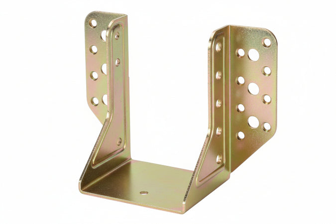 Supporto Aperto Per Trave Art.784- - Mm.61X100 - Spessore Mm.2 - 2 Pezzi Aldeghi