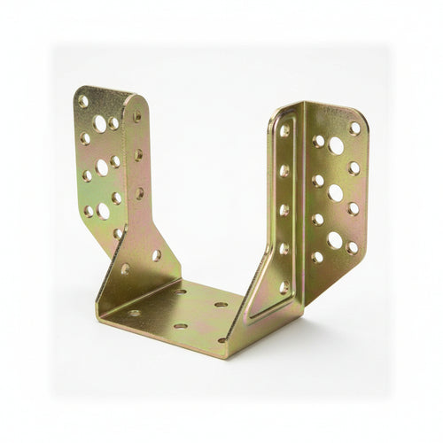 Supporto Aperto Per Trave Art.784- - Mm.91X120 - Spessore Mm.2 - 2 Pezzi Aldeghi