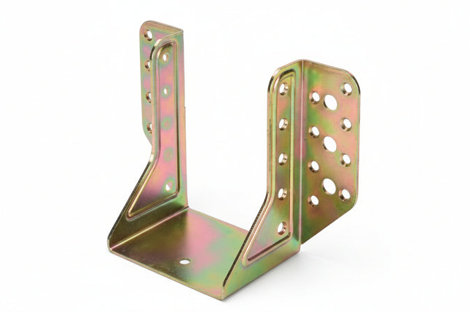 Supporto Aperto Per Trave Art.784- - Mm.101X140 - Spessore Mm.2 - 2 Pezzi Aldeghi