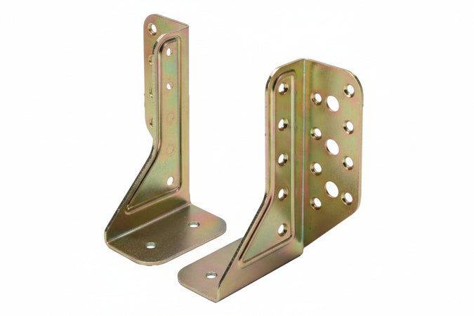 Supporto Aperto Universale Per Trave Art.786- - Mm.44,5X140 - Spessore Mm.2 - 2 Pezzi Aldeghi