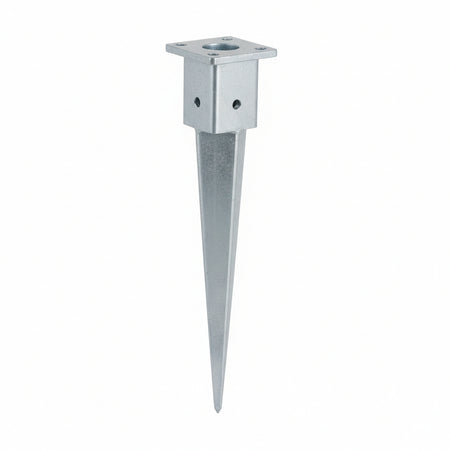 Supporto Da Piantare Su Terreno Per Trave Art.797 Mm.71X71X750 Aldeghi