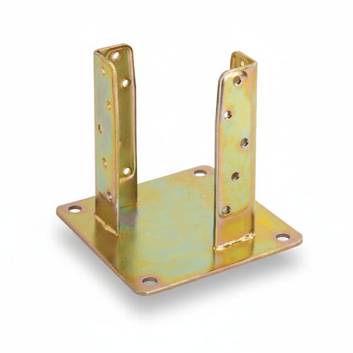 Supporto A Pavimento Con Piastra Per Trave Art.800 Mm.122X122 Spessore Mm.5 Aldeghi