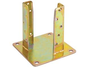 Supporto A Pavimento Con Piastra Per Trave Art.800 Mm.142X142 Spessore Mm.5 Aldeghi