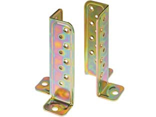 Supporto A Pavimento Universale Per Trave Art.803- - Mm.73X73X177 - Spessore Mm.3 - 2 Pezzi Aldeghi