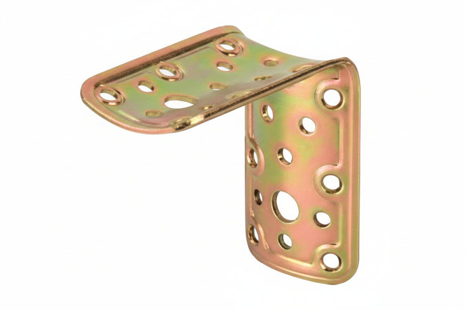 Piastra Di Giunzione A 90 ° Per Palo Tondo Ee ? Mm.80 Art.904- - Mm.80X80X50 - Spessore Mm.22 - 5 Pezzi Aldeghi