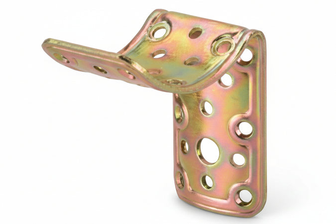 Piastra Di Giunzione A 90 ° Per Incrocio Palo Tondo Ee ? Mm.80 Art.908- - Mm.80X80X50 - Spessore Mm.22 - 5 Pezzi Aldeghi