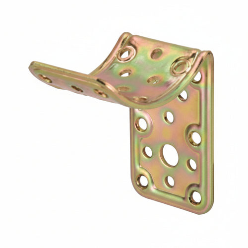 Piastra Di Giunzione A 90 ° Per Incrocio Piano Con Tondo Ee ?Mm.80 Art.912- - Mm.80X80 - Spessore Mm.22 - 5 Pezzi Aldeghi