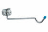 Porta Biciclette Da Parete Gancio Ripiegabile In Acc. Zincato A.4110- - Mm.92X320X225, Ø Mm.9 - 10 Pezzi Aldeghi